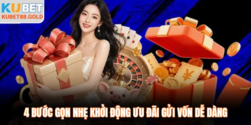 4 bước gọn nhẹ khởi động ưu đãi gửi vốn dễ dàng