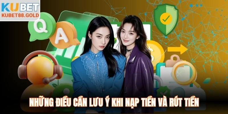 Những điều cần lưu ý khi nạp tiền và rút tiền